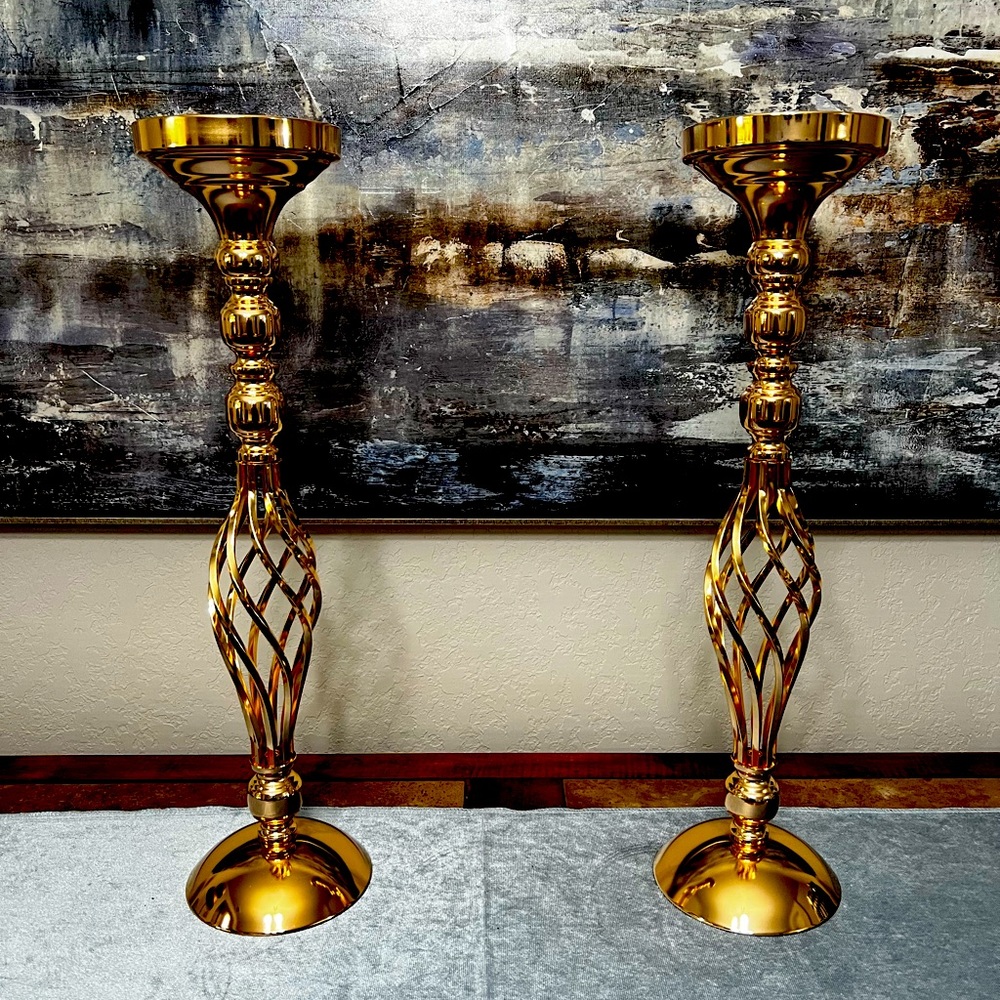 Flower ball pedestal stand